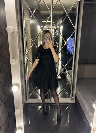 Черное красивое платье