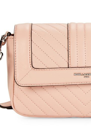 Сумка кроссбоди кожаная karl lagerfeld paris quilted leather crossbody lh8eb701 оригинал4 фото