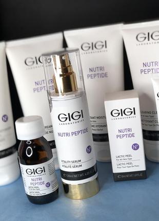 🟣 пептидна anti-age 😊 сироватка gigi nutri peptide з екстрактом водоростей