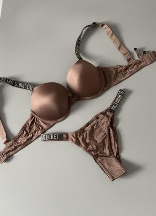 Классический комплект белья виктория секрет victoria’s secret