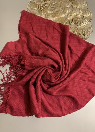 Красивый рифлёный шарф/шаль/платок