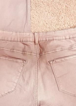 Комфортные джинсы брюки в нюдовом розовом оттенке!!!5 фото