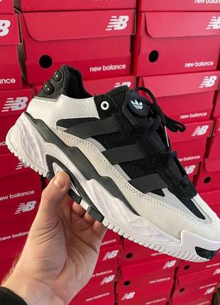 Унисекс демисезон кроссики adidas niteball black/white