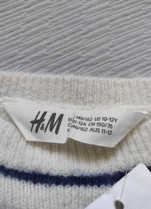 Суперовый фирменный свитшот принт полосы на рост 146-152 см на 11-12 лет h&m4 фото