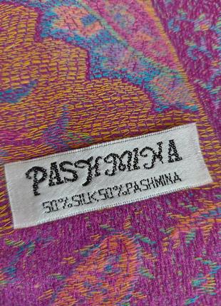 Pashmina большой палантин, в составе шелк+пашмина ❤6 фото