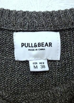 Тёплый, модный свитер, 46-48, хлопок, pull&bear7 фото