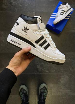 Мужские зимние кроссовки adidas forum high fur ❄️