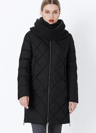 Якісний фабричний зимовий пуховик з шарфом  пухова зимова куртка 🌟 біо-пух! 🌟 miegofce