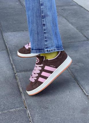 Женские кроссовки кроссовки adidas campus 00s dust cargo clear pink6 фото