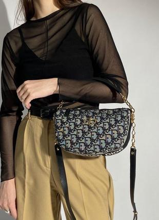 Жіноча сумка текстильна dior small