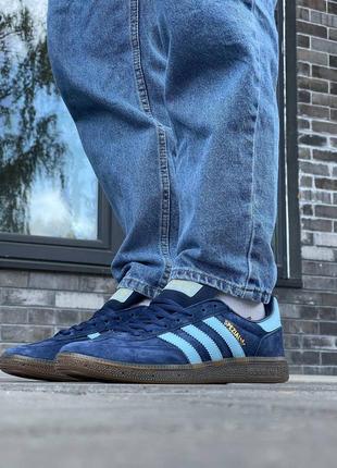 Чоловічі сині кросівки кросовки adidas handball spezial blue bd7633