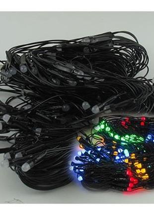 Гирлянда електрична кольорова сетка 200л led (6366)