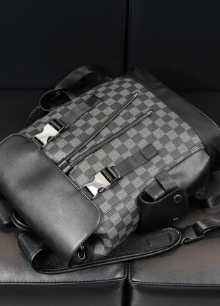 Чоловічий повсякденний міський ранець чоловічий шкіряний рюкзак портфель сумка для ноутбука2 фото