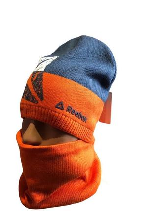 Зимова шапка та баф на підлітка reebok