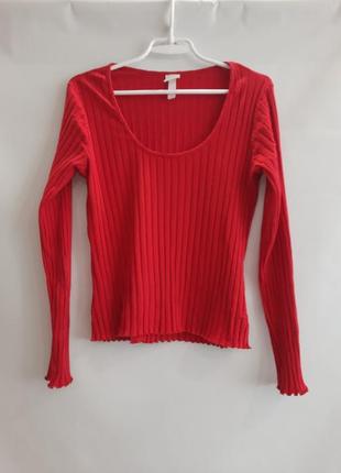 Базовий светр в рубчик h&m1 фото