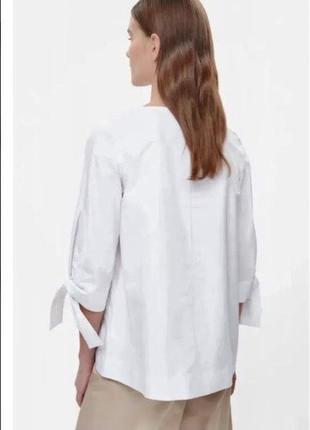 Cos белоснежная блузка новая 34-36 размер4 фото
