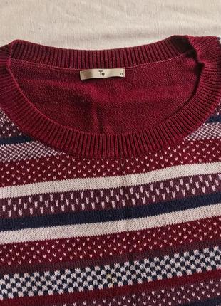 Тепла в‘язана сукня -светр з орнаментом (розмір 40-42)2 фото