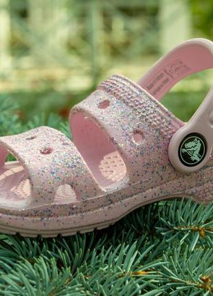 Дитячі босоніжки crocs glitter c9