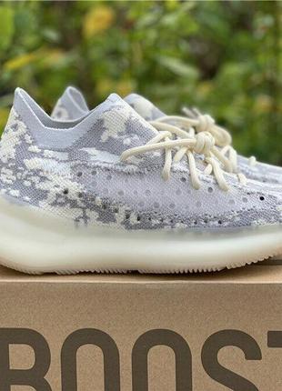 Кроссовки мужские adidas yeezy boost 380, белые, адидас изи буст