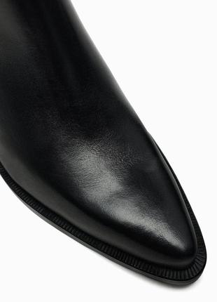Кожаные ботинки-челси на каблуке zara5 фото