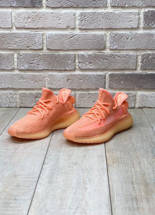 Кроссовки женские adidas yeezy boost 350 v2, оранжевые, адидас изи буст6 фото