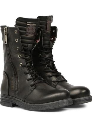 Кожаные итальянские 🇮🇹 replay высокие женские демисезонные / осенние / весенние...