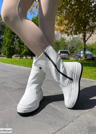 Чоботи зимові жіночі натуральна шкіра флотар/замша/лакована шкіра