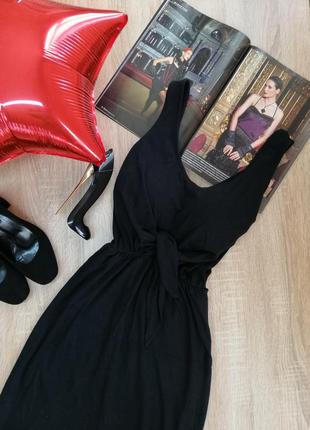 Чорна міді сукня primark s плаття по фігурі2 фото