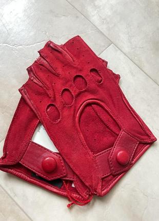 Водійські рукавиці, з натуральної шкіри1 фото