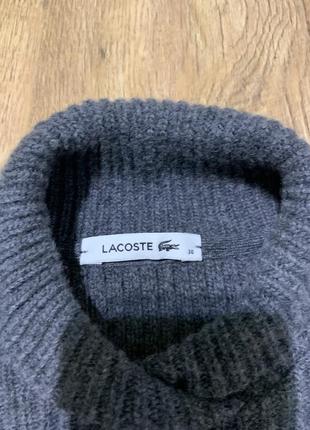 Свитер lacoste шерсть+кашемир2 фото