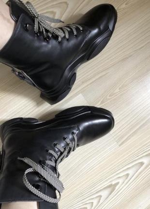 Miraton новые кожаные зимние ботинки на меху 41 р8 фото