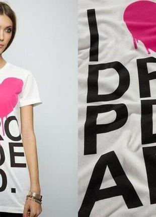 Женская футболка drop dead clothing - i heart big tee bmth oliver sykes emo