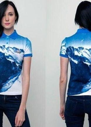 Женская футболка поло drop dead clothing - mountains polo bmth oliver sykes emo5 фото