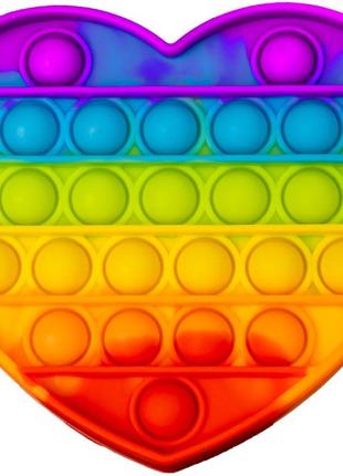 Поп-пірка-антистрес іграшка поп іт у 4 формах — коло, квадрат, серце, восьмикутник4 фото