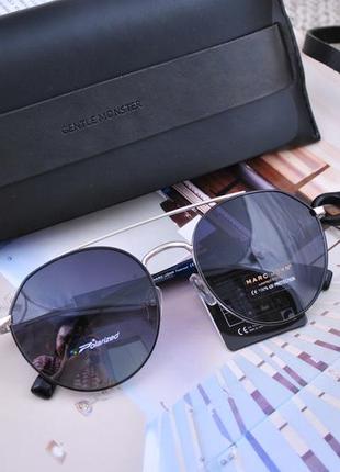 Фирменные солнцезащитные круглые очки marc john polarized