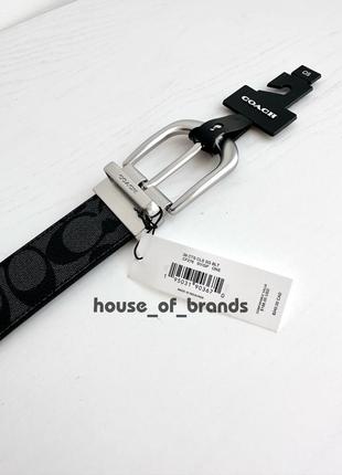 Coach classic buckle reversible belt, 38 mm женский кожаный брендовый пояс ремень коуч коач оригинал кожа на подарок жене подарок девушке4 фото