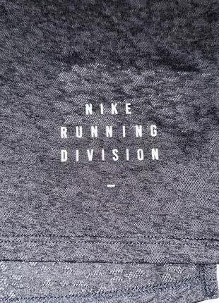 Футболка nike rise 365 run division t-shirt grey da0421-0104 фото