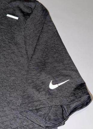 Футболка nike rise 365 run division t-shirt grey da0421-0105 фото