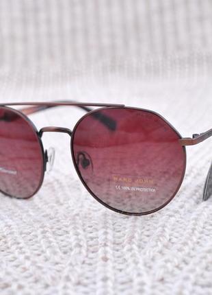 Фирменные солнцезащитные круглые очки marc john polarized1 фото