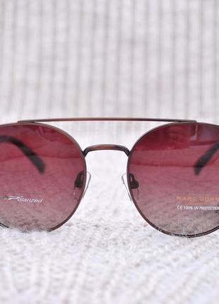 Фирменные солнцезащитные круглые очки marc john polarized2 фото