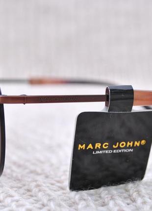Фирменные солнцезащитные круглые очки marc john polarized3 фото