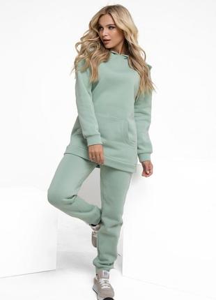 Мятный утепленный костюм из батальной серии