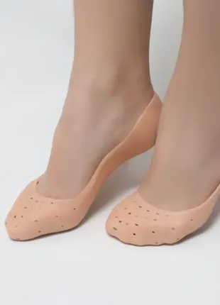 Силиконовые носки silicone smiling foot1 фото