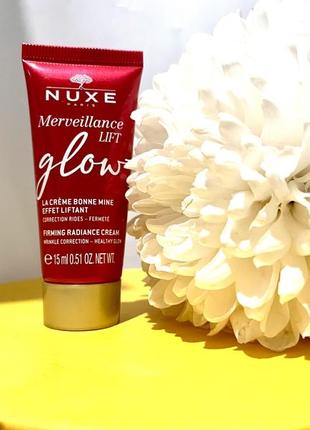 Разглаживающий крем для лица nuxe firming radiance cream, merveillance lift 15ml