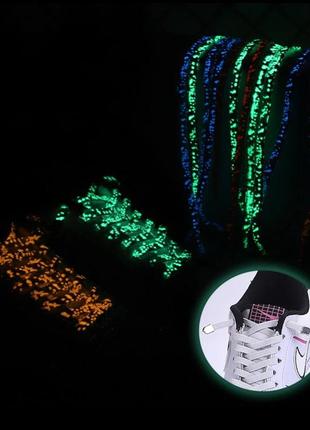 Світяться в темряві шнурки для взуття флуоресцентні шнурки для взуття1 фото