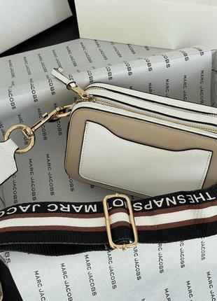 Сумка marc jacobs small camera bag beige3 фото