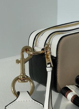 Сумка marc jacobs small camera bag beige8 фото