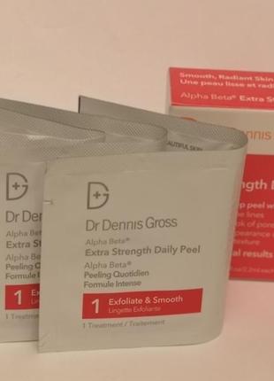 Dr dennis gross skincare alpha beta extra strength daily peel  кислотный пилинг , 3 шт.2 фото