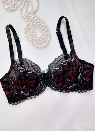 75c 75d hunkemoller изысканный мягкий кружевной бюстгальтер на косточках