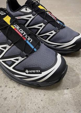 Salomon xt-6 gore-tex black lunar rock4 фото